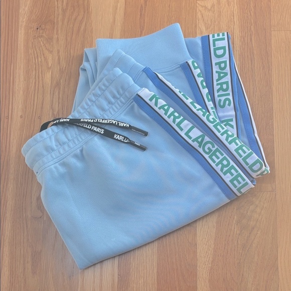 Karl Lagerfeld Paris Men’s Joggers/Sweatpants Light Blue Size M NWOT - Picture 1 of 13